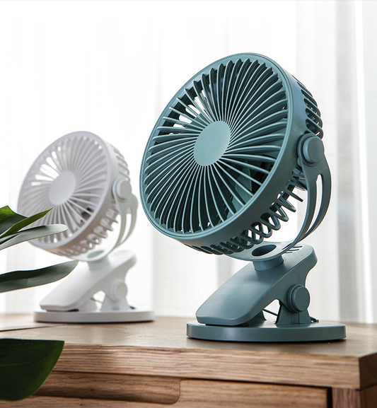 USB Rechargeable Mini Desk Fan with Strong Airflow