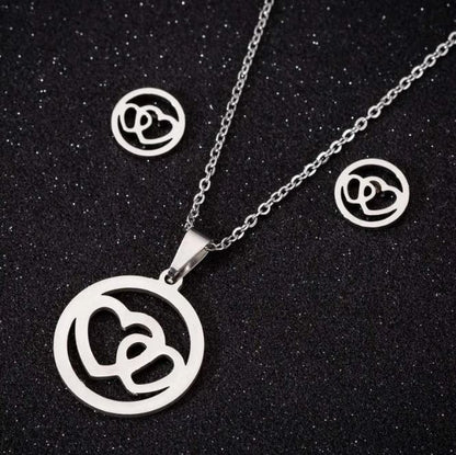 Stainless Steel Love Heart Necklaces For Women