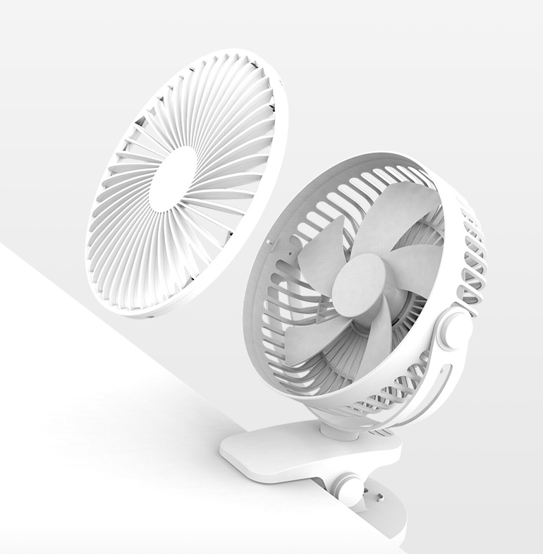 USB Rechargeable Mini Desk Fan with Strong Airflow